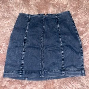 We the Free Denim Modern Femme Mini Skirt